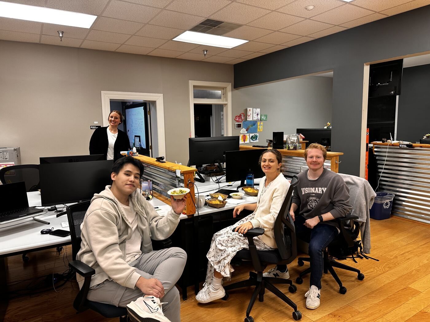 Creative team at work
